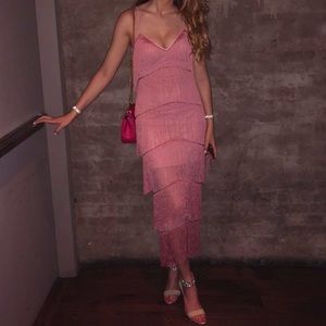 ASOS fringe maxi dress